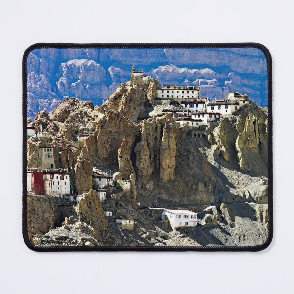Item preview, Picturesque Tibetan Mountain Buddhist Monastery, Himalayan Landscape designed and sold by worldways.