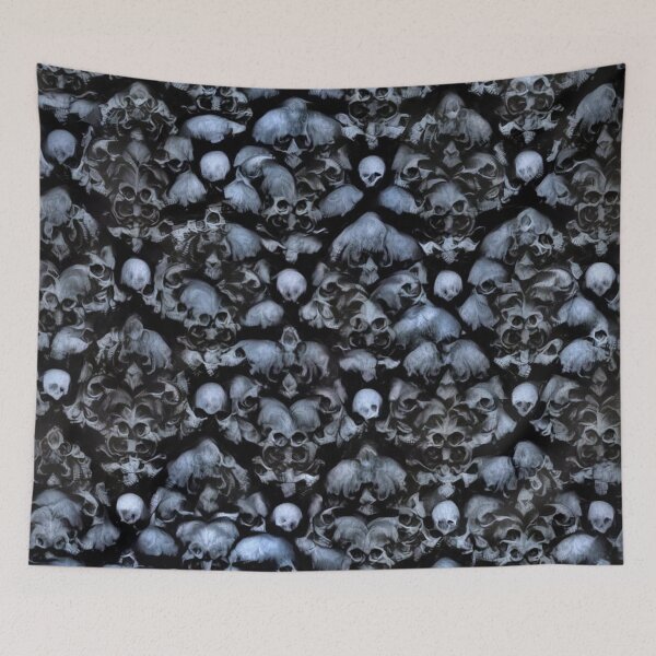 Item preview, Surreal Goth Horror Skulls and Bones Pattern | Surreal Horror Skeletons TM11 designed and sold by triciakitty.