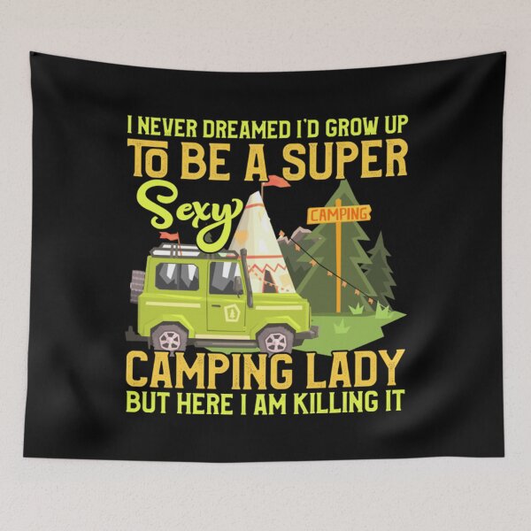 Item preview, Camping T-ShirtSuper Sexy Camping Lady  designed and sold by BilyAchose.