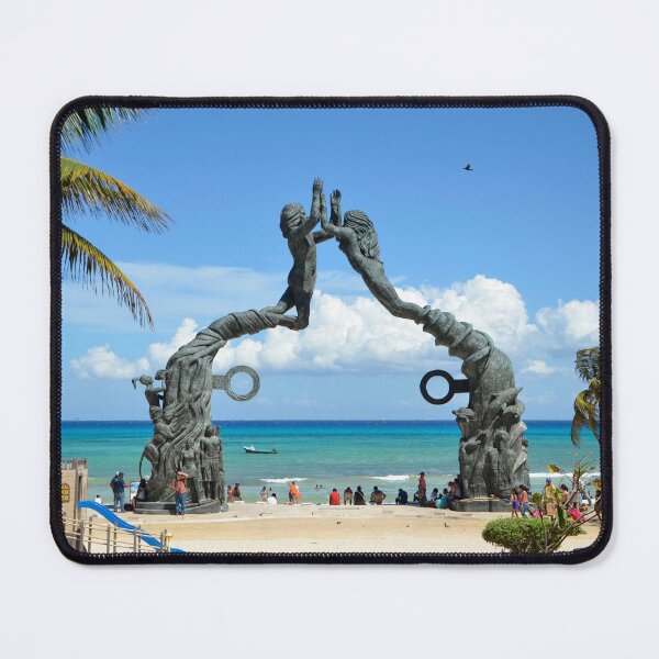 Item preview, Playa del Carmen Cancun Statue Beach Scene designed and sold by HotHibiscus.