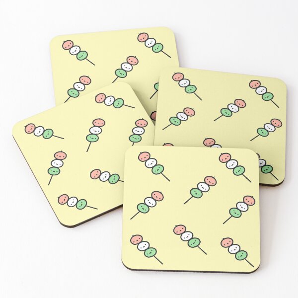 Item preview, kawaii pastel yellow dango design designed and sold by moonbean-art.