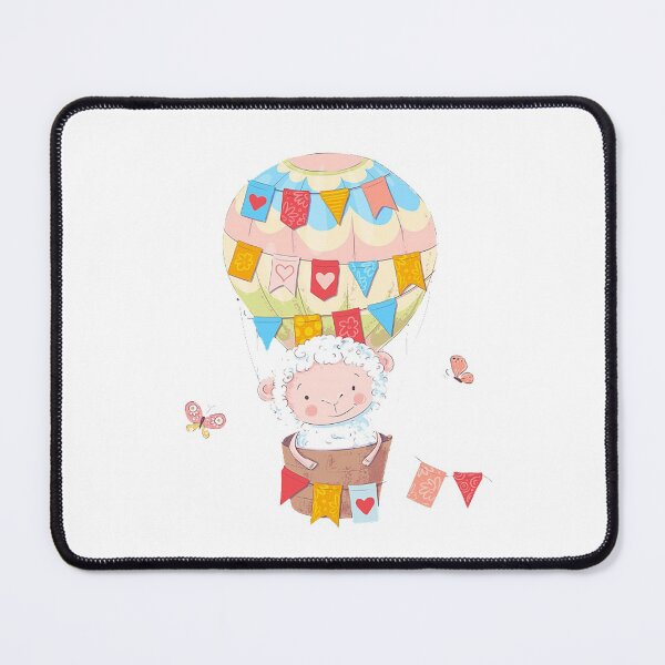 Item preview, Little sheep in his hot air balloon designed and sold by OtterFactory.