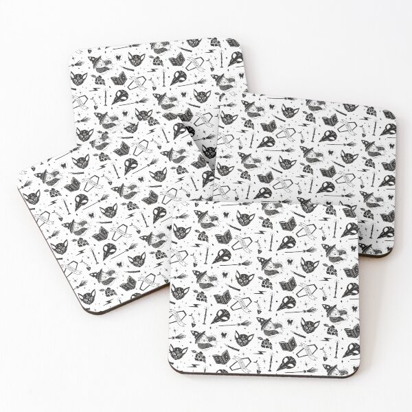 Item preview, Halloween All Over Print Pattern Design - Witchcraft And Cats designed and sold by MnEmzStudio.