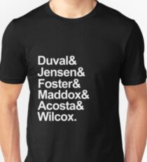 Scream Characters Last Names-- White Unisex T-Shirt