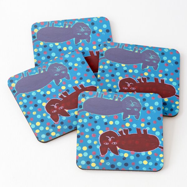 Item preview, Two Upside Down Cats by Sienna designed and sold by CreativeClayArt.