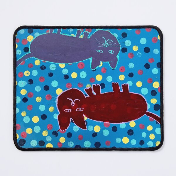 Item preview, Two Upside Down Cats by Sienna designed and sold by CreativeClayArt.