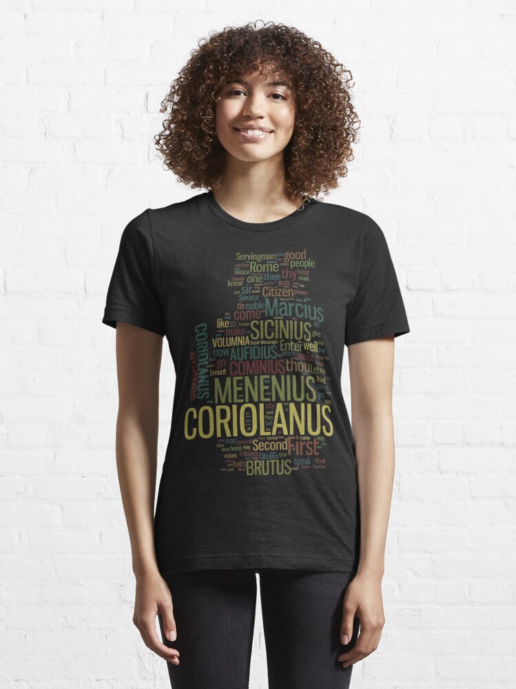 Alternate view of Shakespeare's Coriolanus Wordplay Essential T-Shirt