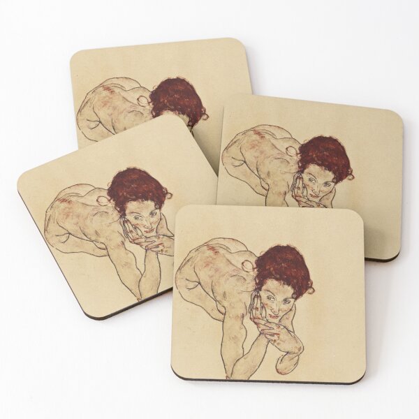 Item preview, Portrait of a woman by Egon Schiele designed and sold by Vintage Designs +.