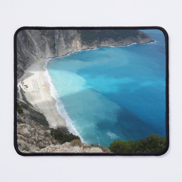Item preview, Aerial View of Myrtos Beach Kefalonia Island Greece designed and sold by HotHibiscus.
