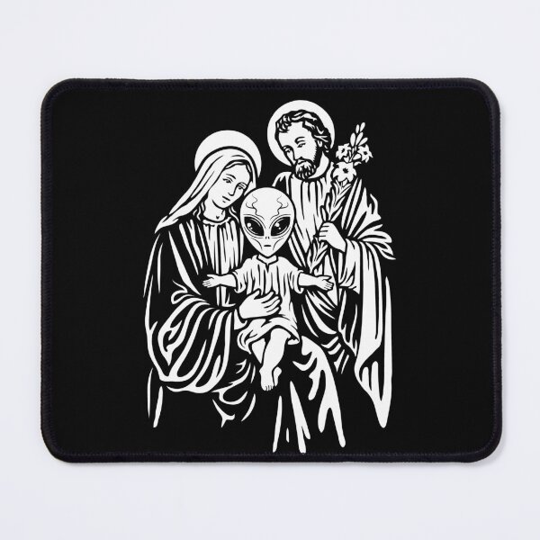 Item preview, Alien Baby Jesus with Mary and Joseph designed and sold by SpreadForSatan.