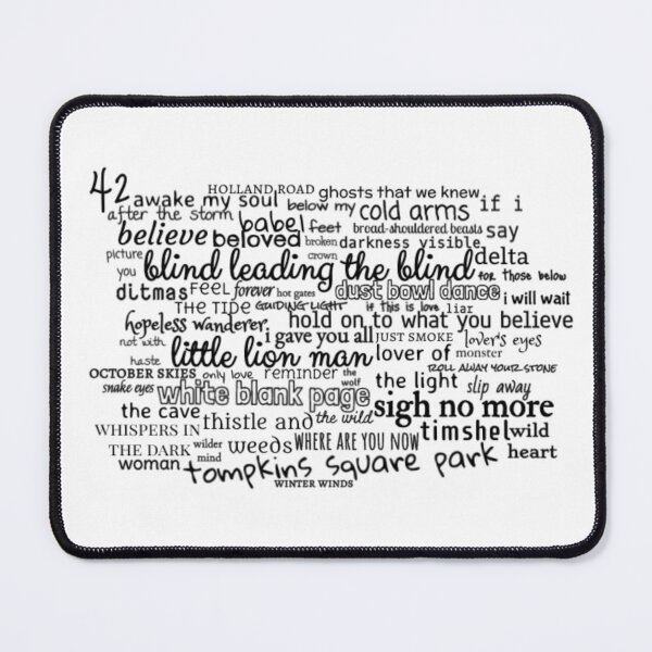 Item preview, Mumford and Sons Discography Word Art designed and sold by pendragon5.