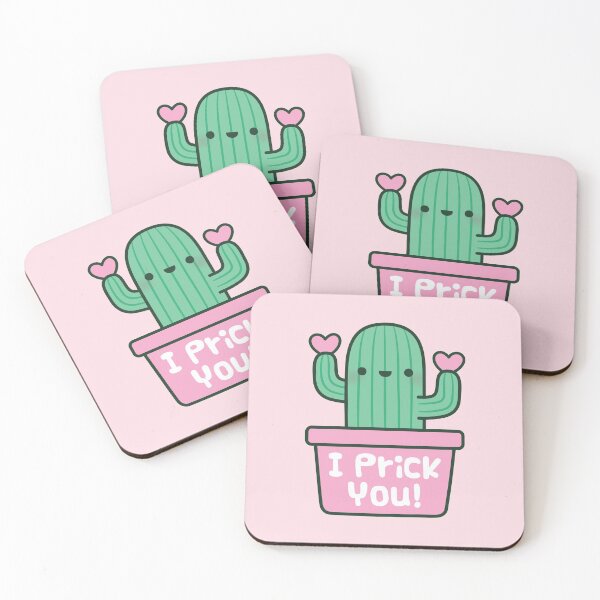 Item preview, Cute Cactus I Prick You Love Pun designed and sold by rustydoodle.