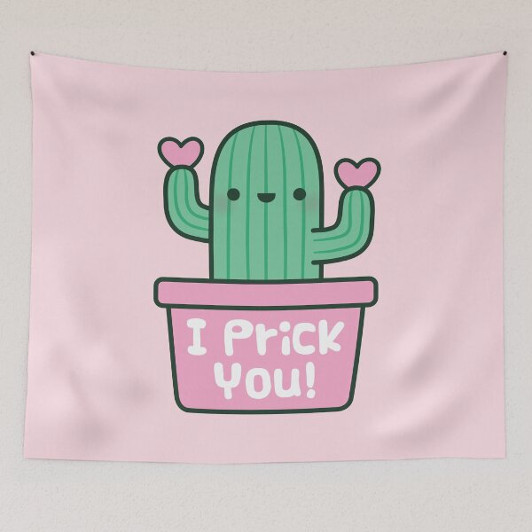 Item preview, Cute Cactus I Prick You Love Pun designed and sold by rustydoodle.