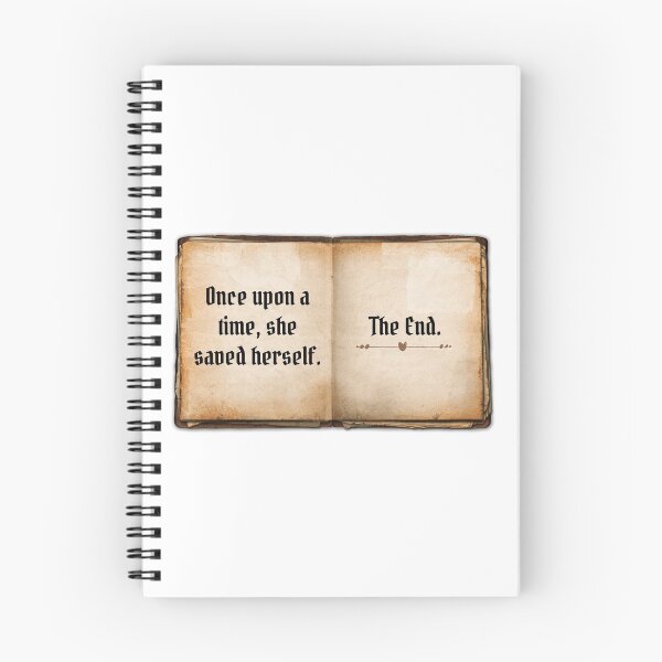 Item preview, Once Upon a Time, She Saved Herself. The End. designed and sold by Martini-Four.