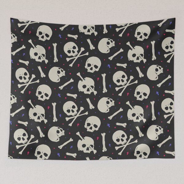 Item preview, Halloween All Over Print Pattern Design - Skulls designed and sold by MnEmzStudio.