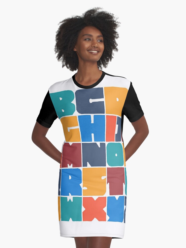 Mondrian Hipster Dress, Mod Cat, Retro Women's Modern T-Shirt