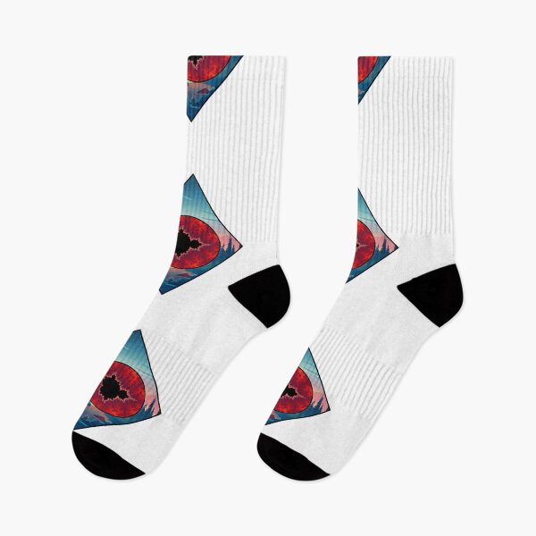 Item preview, Mandelbrot set geometric design with mountains and trees designed and sold by AXIOM13.