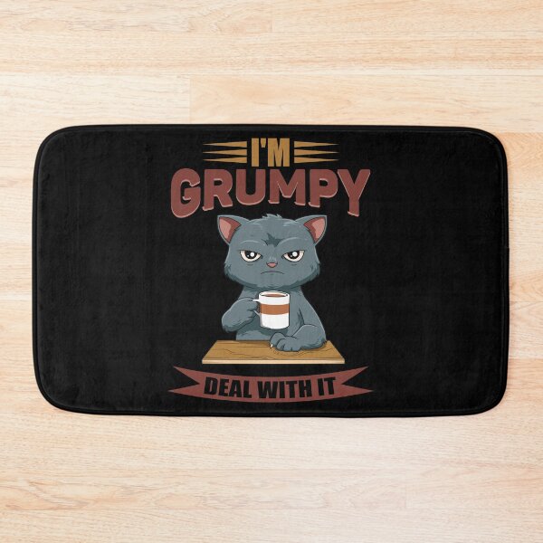 Item preview, Funny Angry Cat Coffee Lover Feline Morning Animal designed and sold by melomedia.