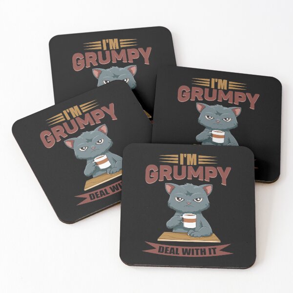 Item preview, Funny Angry Cat Coffee Lover Feline Morning Animal designed and sold by melomedia.