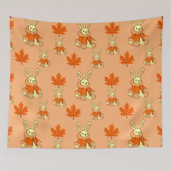 Item preview, cute rabbit wearing coat pattern designed and sold by saladiin.