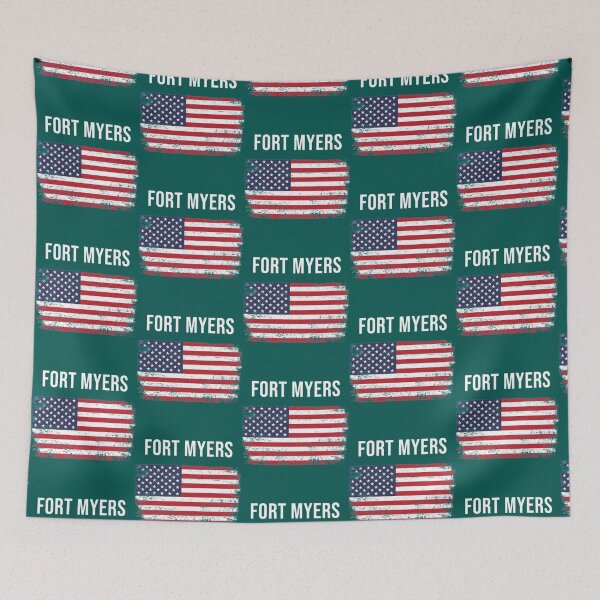 Item preview, Fort Myers America Flag Fort Myers designed and sold by Mozervoer.