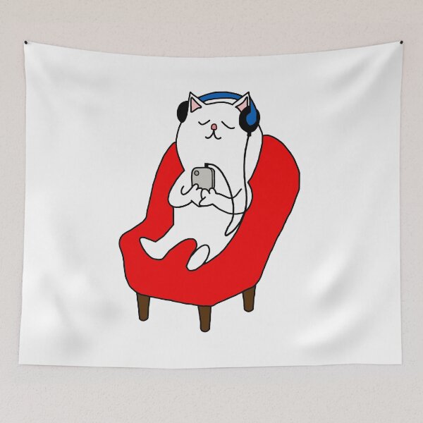 Item preview, Chillin' White Cat designed and sold by imphavok.