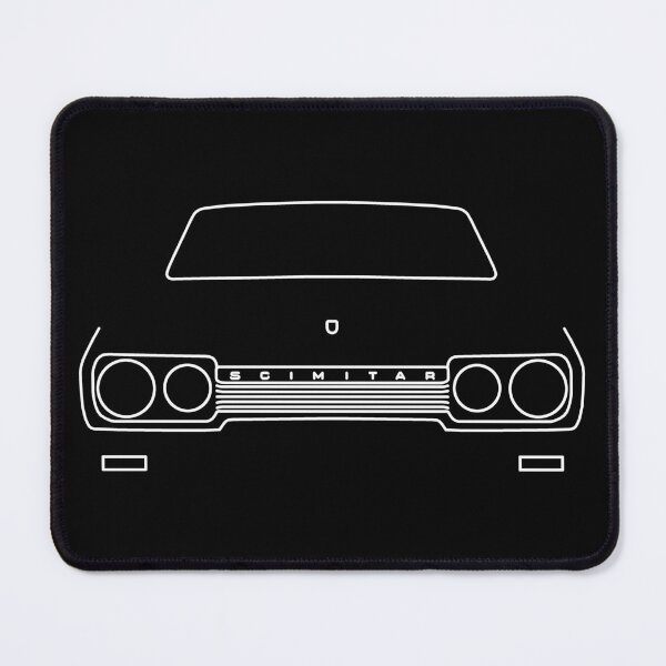 Item preview, Reliant Scimitar classic car outline graphic (white) designed and sold by soitwouldseem.
