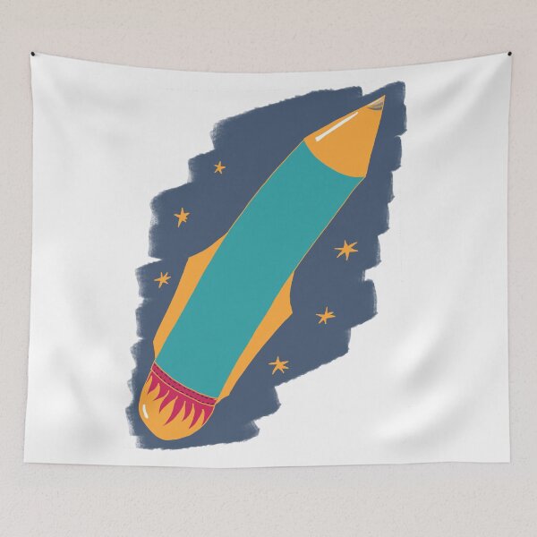 Item preview, Pencil rocket designed and sold by NitArtCafe.