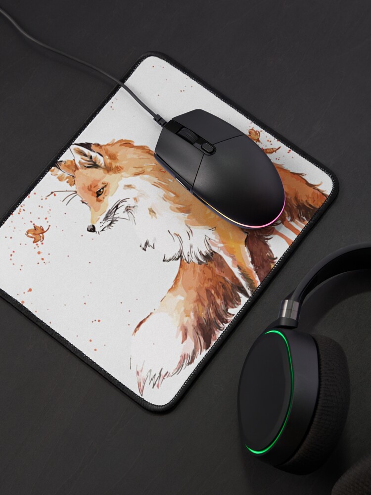 Alternate view of Beautiful Fox Mouse Pad
