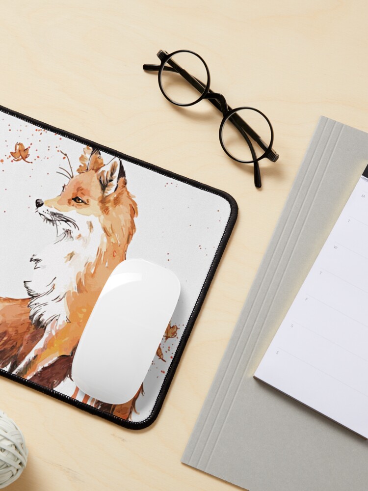Alternate view of Beautiful Fox Mouse Pad