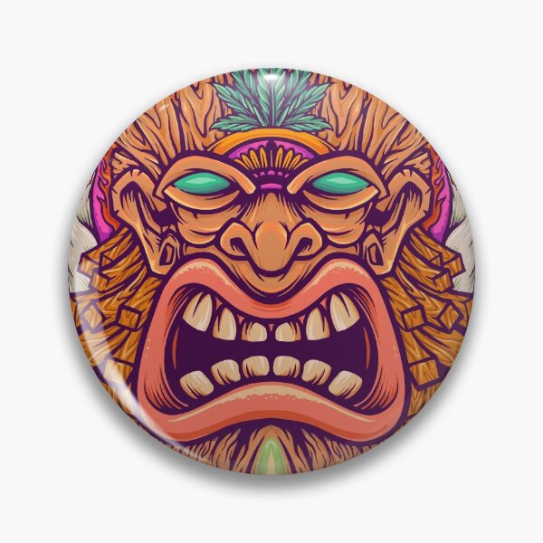 Item preview, Tiki enojado con humo designed and sold by Podonok.