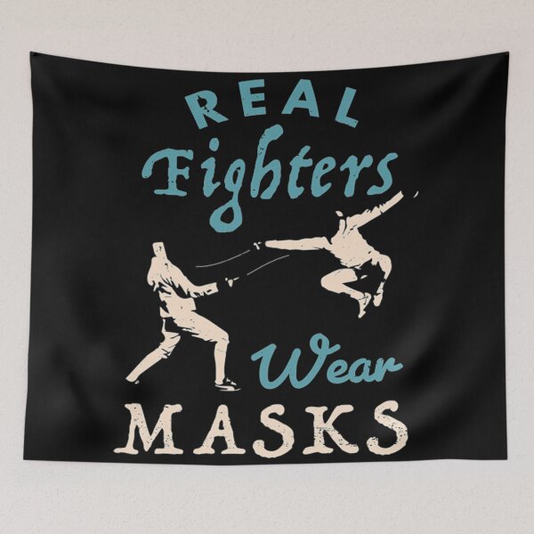 Item preview, Fencing Sport Real Fighters Wear Masks Fencing  Sabre Fencing  Funny gift for a saber fencer Funny Fencing present Gift for Fencers designed and sold by NezebelKelsey.