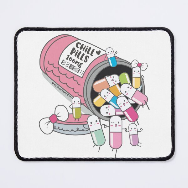 Item preview, chill pills cute pills cartoon designed and sold by princessmi-com.