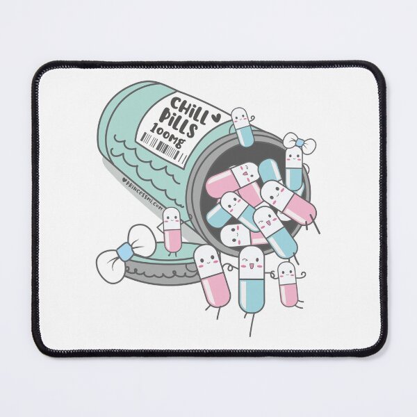 Item preview, chill pills cute pills cartoon designed and sold by princessmi-com.