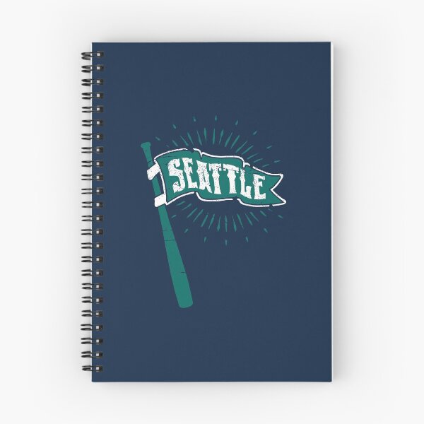 Aperçu de l'œuvre Fanion et batte de baseball de Seattle vintage créée et vendue par toutwearapparel.
