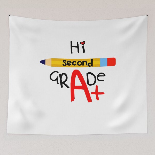 Item preview, Hi Second Grade Grade - Black Text designed and sold by Loving-school.