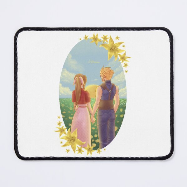 Item preview, Final Fantasy VII - Sunrise - Cloud & Aerith designed and sold by Makanani.