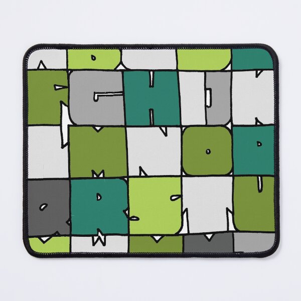 Item preview, Green Alphabet designed and sold by NitArtCafe.