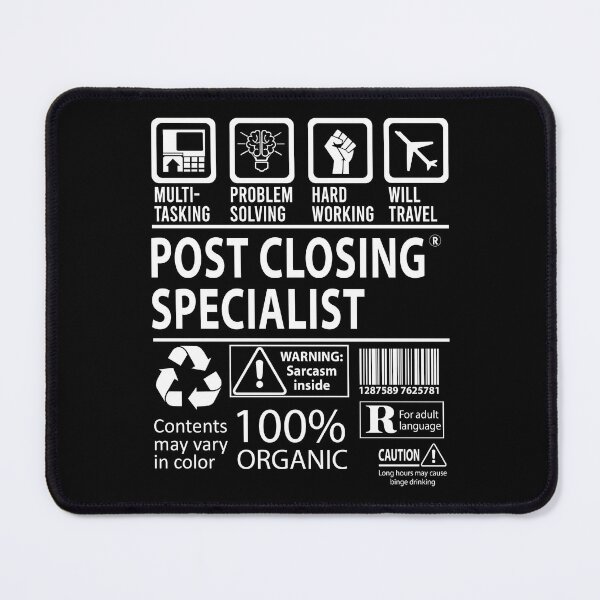 Item preview, Post Closing Specialist T Shirt - MultiTasking Certified Job Gift Item Tee designed and sold by elviakenni.