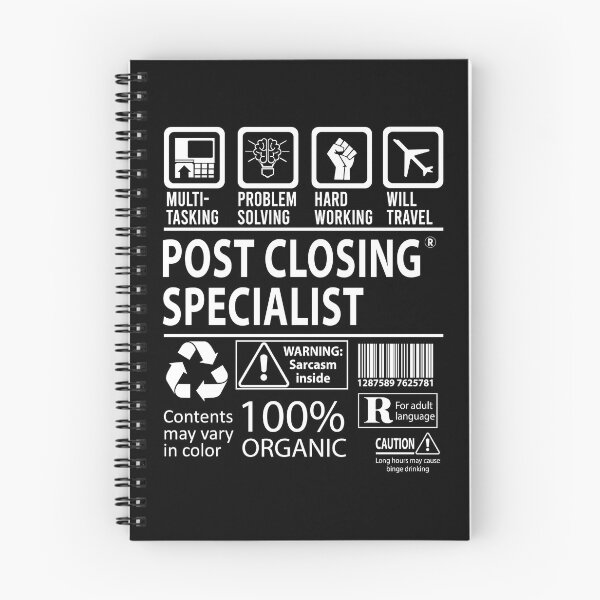 Item preview, Post Closing Specialist T Shirt - MultiTasking Certified Job Gift Item Tee designed and sold by elviakenni.