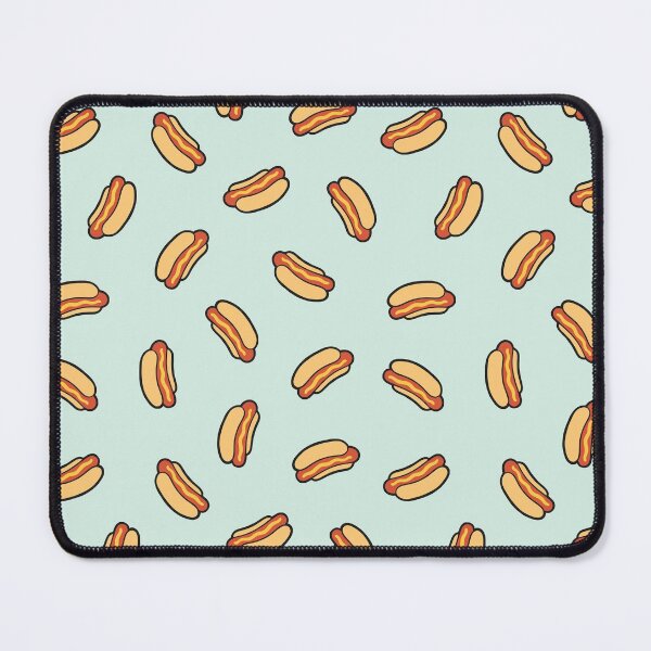 Item preview, Hotdog Pattern on Mint designed and sold by evannave.