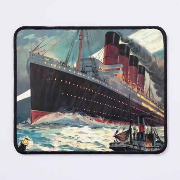 Item preview, VINTAGE OCEAN LINER TRAVEL POSTER designed and sold by Madjack Tees Kiwi SuperStore.