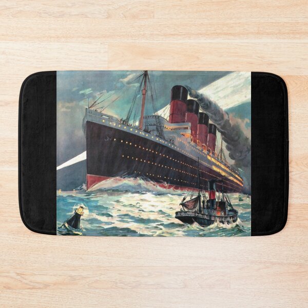 Item preview, VINTAGE OCEAN LINER TRAVEL POSTER designed and sold by Madjack Tees Kiwi SuperStore.