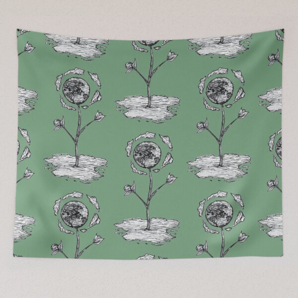 Item preview, 'Earth Flower' - Hand Drawn Surrealistic Design designed and sold by TaltalimDesign.