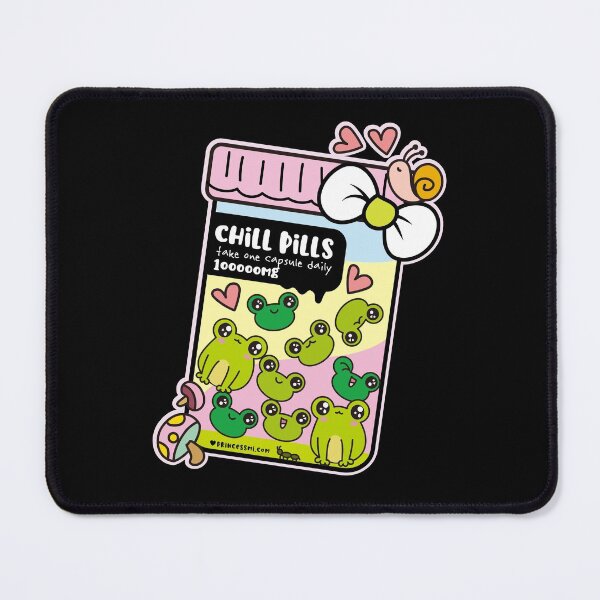 Item preview, chill pills cute frog pills cartoon designed and sold by princessmi-com.