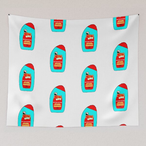 Item preview, Lies for kids battery acid shampoo parody meme designed and sold by Captain-Jackson.