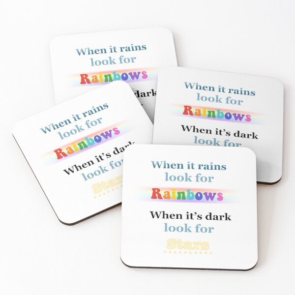Item preview, Quote about rainbows, stars designed and sold by Artifaction.