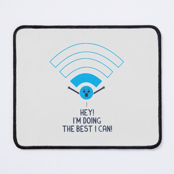 Angry Wifi Mouse Pad