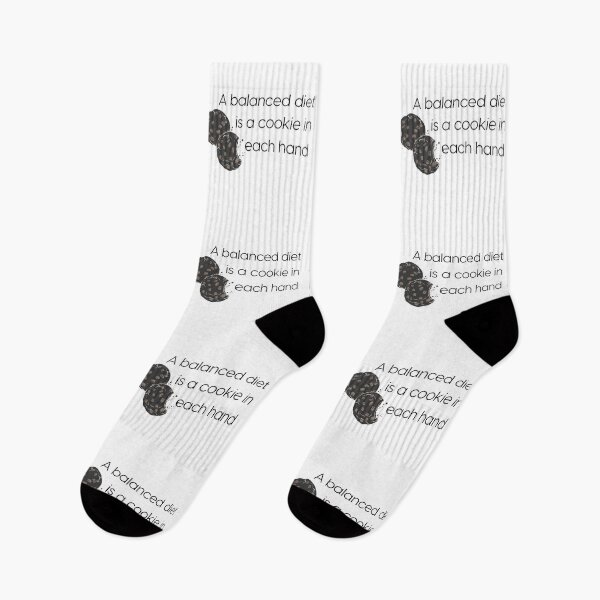 Item preview, Double Chocolate Chip Cookies & Funny Quote: "A Balanced Diet is a Cookie in Each Hand." designed and sold by fowons.