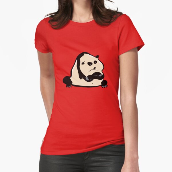 panda bear Fitted T-Shirt